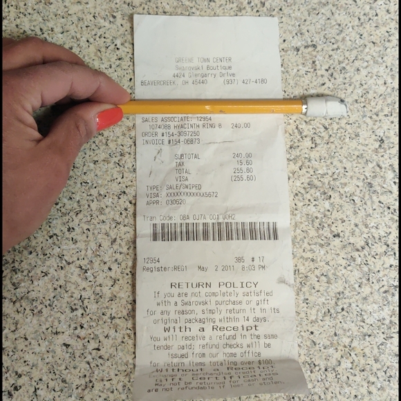 SWAROVSKI hyacinth blue ring - Picture 16 of 16